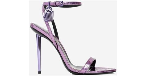 Tom Ford Naked 105 Padlock Sandals In White Lyst