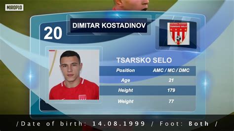 Dimitar Kostadinov Tsarsko Selo Skills Goals Youtube