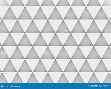 Equilateral Triangles White Abstract Background Royalty Free Stock