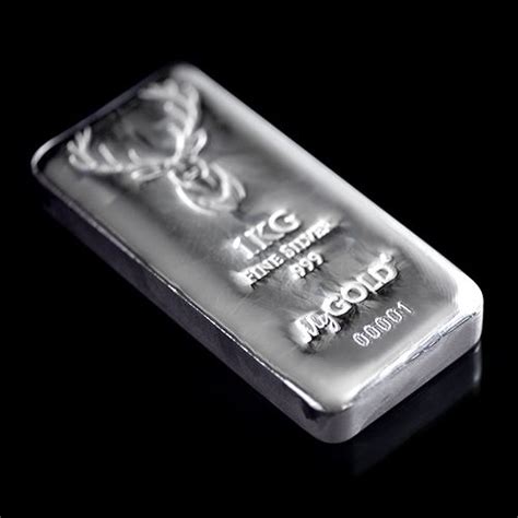 1kg Silver Stag Cast Bar Mygold