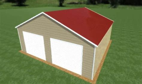 X Boxed Eave Roof Triple Wide Metal Garage Alan S Factory Outlet