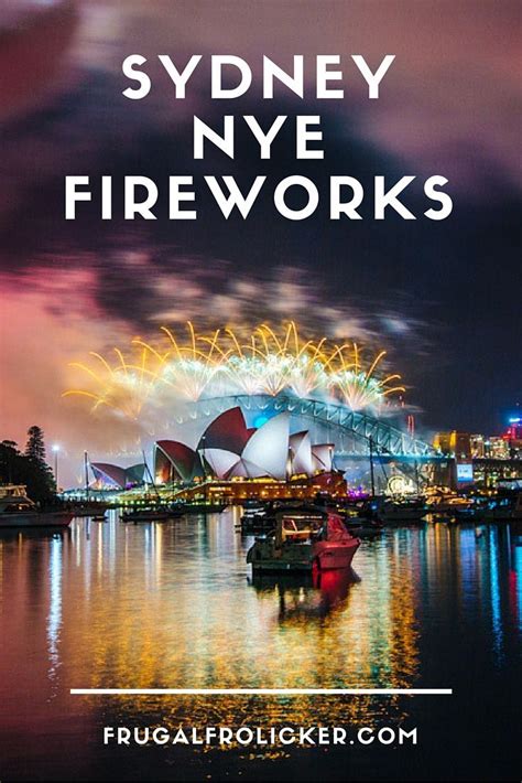 sydney, nye fireworks in the sky with text overlay that reads sydney ...