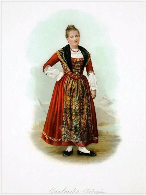 Switzerland National Costume For Girls