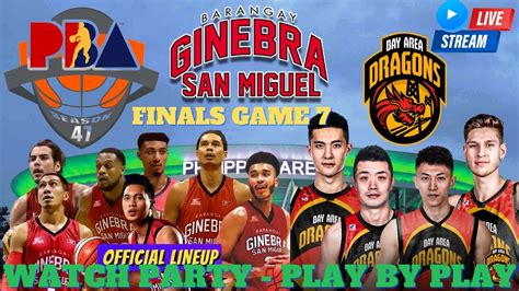 Barangay Ginebra San Miguel Vs Bay Area Dragons PBA Commissioner S