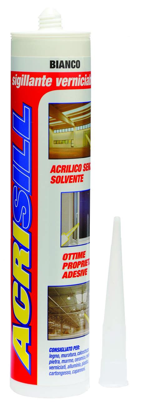 Sigillante Acrilico Verniciabile Acrisill Bianco Ml Edilizia