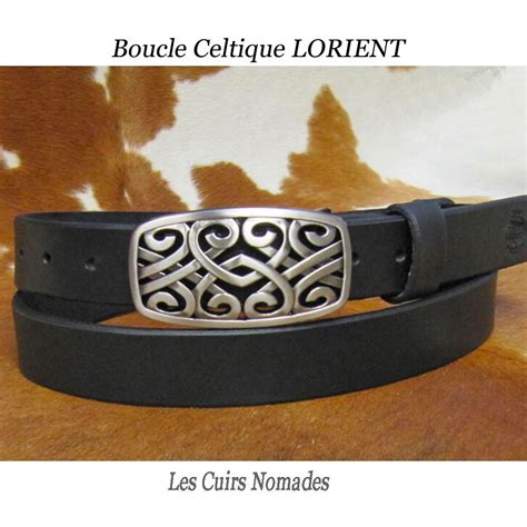 Ceinture Cuir Surpiqu Largeur Cm Boucle Avignon Les Cuirs Nomades