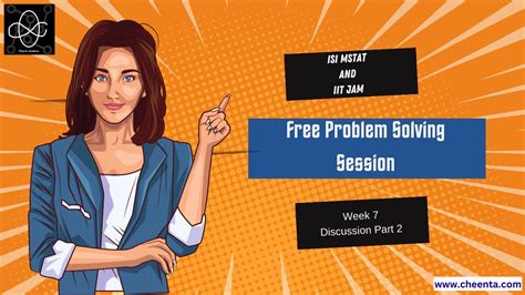 Free Problem Solving Session Isi Mstat And Iit Jam Week