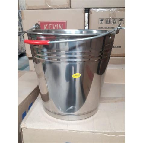 Jual Ember Timba Stainless Steel Besar 20 Liter 16 Liter 15 Liter 5