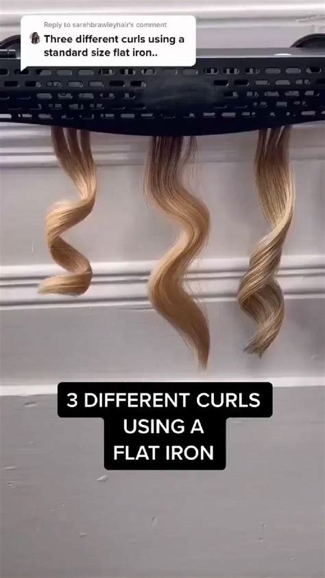 Curls Pinterest Flat Iron Curls Hair Styles Flat Iron Curls Tutorial