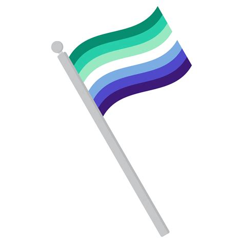 Gay Men Pride Flag In Shape Lgbt Pride Flag Png