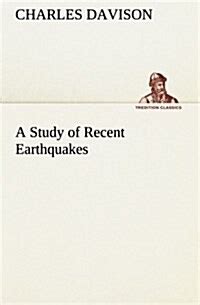 알라딘 A Study of Recent Earthquakes Paperback