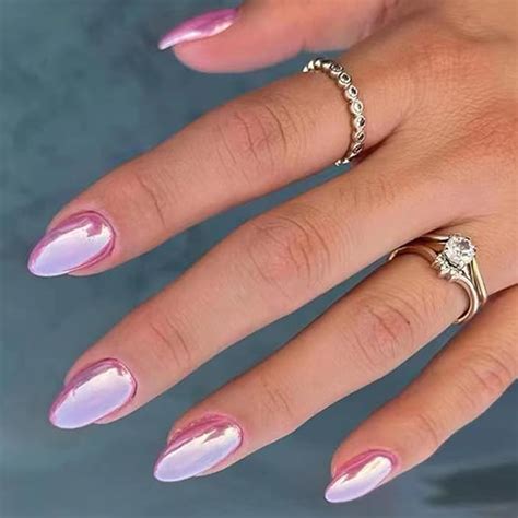 Amazon 24 Pcs Hot Pink Press On Nails Short Almond BHLFRH Fake Nails Press Ons Solid