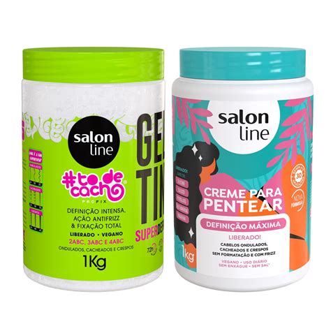 Kit Creme Definição Máxima Gelatina Super Definição 1kg SaLon Line