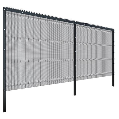 Hot Dip Galvanized Security Anti Climb Fence Clear View Mesh Panel