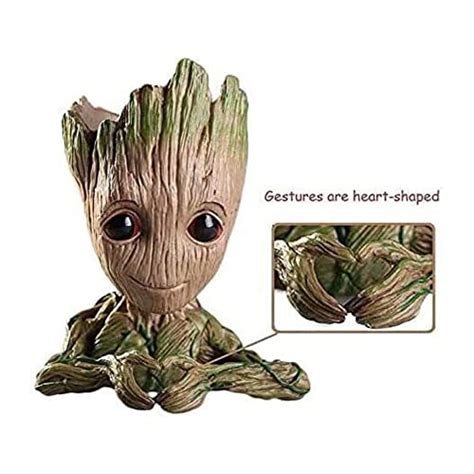 Sob Flowerpot Treeman Baby Groot Succulent Planter Cute Green Plants