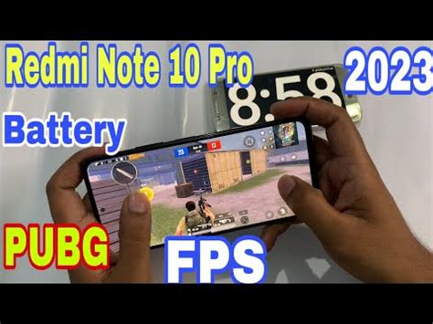 Redmi Note 10 Pro PUBG Test In 2023 PUBG Battery And FPS Test In