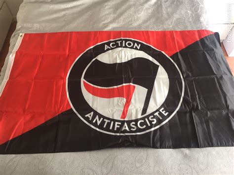 Bandera Poli Ster Antifascista X Cm Comprar Banderines Antiguos