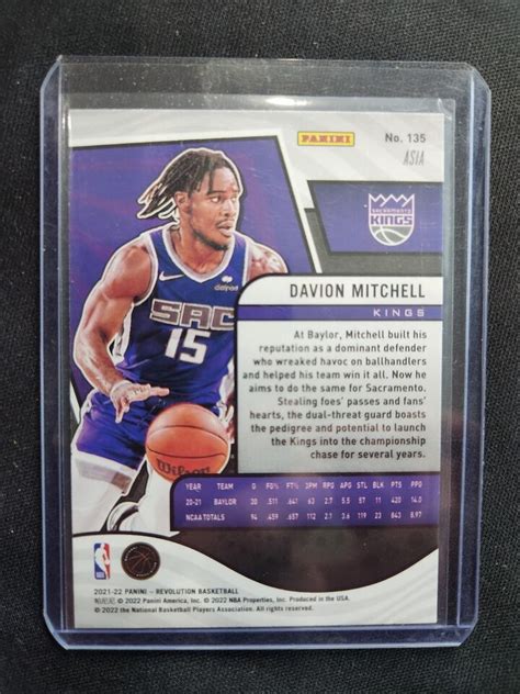 Panini Revolution Davion Mitchell Rc Asia Parallel Ebay