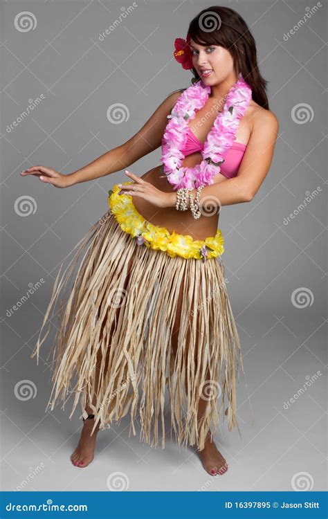 Hawaiian Hula Girl Stock Image Image Of Culture Hibiscus 16397895