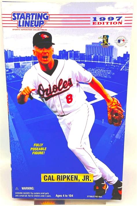 Vintage 1997 Exclusive Edition Kenner Starting Lineup Cal Ripken Jr 12