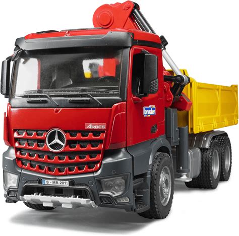 Bruder Mercedes Benz Arocs Baustellen Lkw Mit Kran Und Zubehör 03651