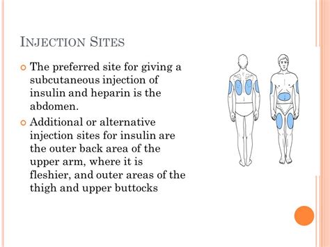 Heparin Subcutaneous Injection Sites