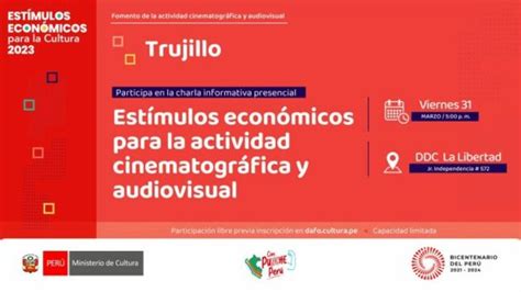 Ministerio de Cultura realizará charla presencial en Trujillo sobre