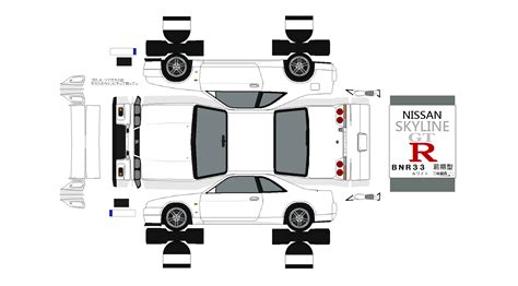 Nissan Skyline R Papercraft