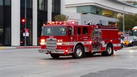 Lafd Engine 41 Respondingarriving Youtube