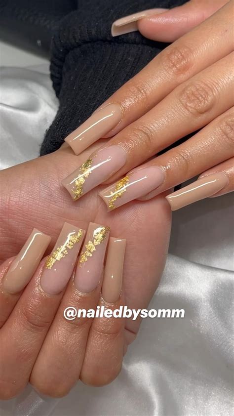 Nailedbysomm Cute Simple Pink Nude Acrylic Nails In Acrylic Nails Stylish Nails Nude Nails