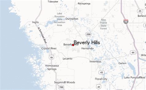 Beverly Hills Flats Map