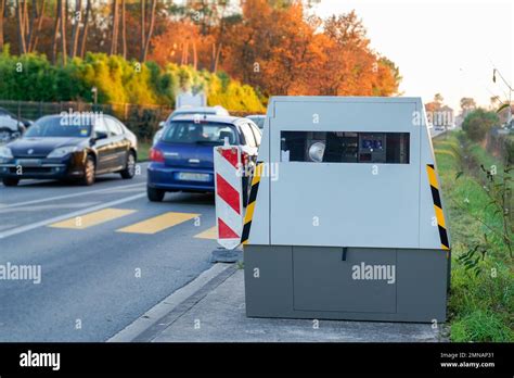 Radar Automatic Speed Control Camera On The Road Tool Of Police For
