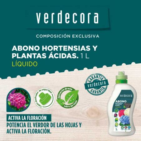 Comprar Abono Liquido Hortensias Y Plantas Acidas L Verdecora Verdecora