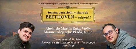 Sonatas para violín y piano de Beethoven Teatro Municipal Bergidum