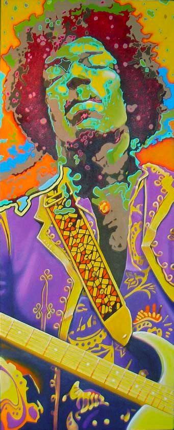 Jimi Hendrix Oil Painting By Martin Docherty Jimi Hendrix Art