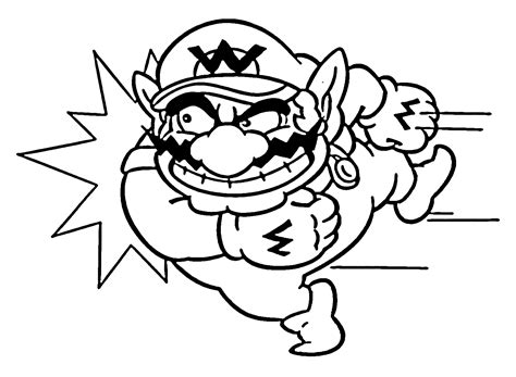 18 Wario Coloring Pages