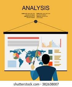 Analysis Concept Flat Design Process Research Stock Vector Royalty