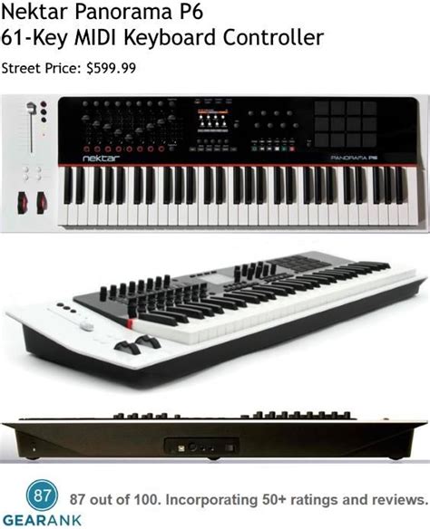 Nektar Panorama P6 61 Key Midi Controller Keyboard This Is One Of The