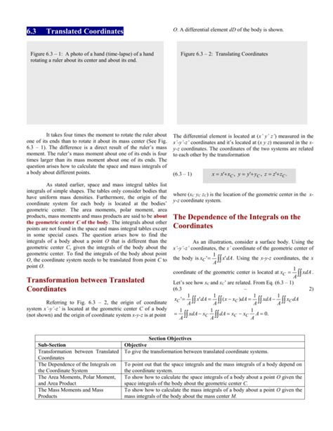 6.3 Translated Coordinates