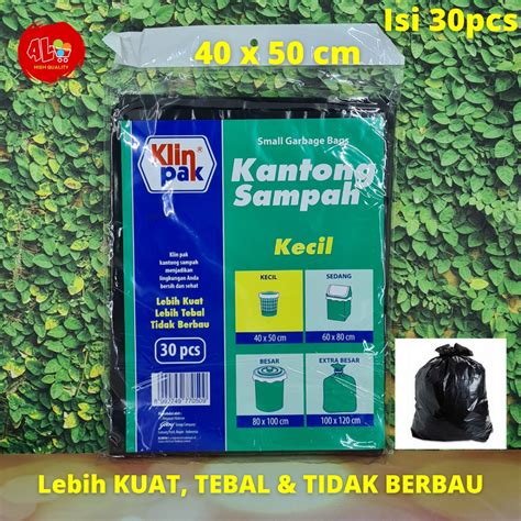 Jual Klinpak Plastik Kantong Sampah Kecil X Cm Isi Lembar