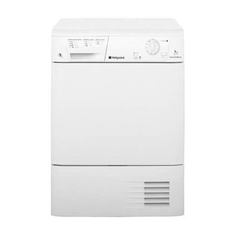 Grade A2 Hotpoint Fetc70bp Aquarius 7kg Freestanding Condenser Tumble Dryer White 77687766 1