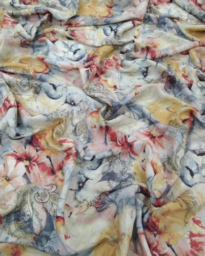 Satin Digital Print Fabric At Rs Meter Digital Printed Fabric In