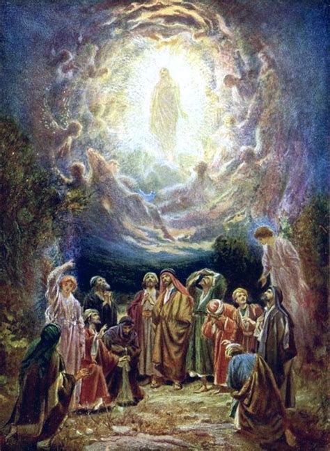 Jesus Ascension To Heaven 38 Jesus Painting Heaven Art Heaven Painting