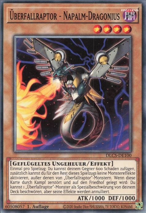 Recollectibles Sammelkarte Yugioh Karte Überfallraptor Napalm