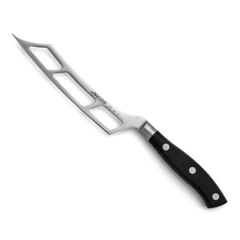 Cuchillo Para Queso Acero Inoxidable Forjado Nitrum 145 Mm Mango Negro