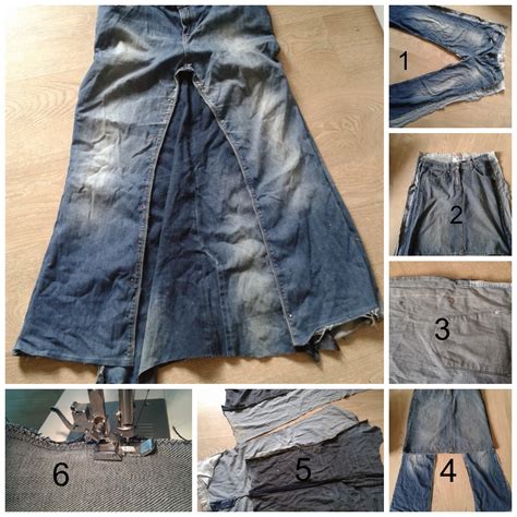 Turning Old Jeans Into A Skirt Eco Thrifty Living