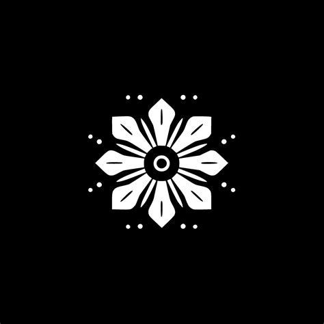 Flower, Black and White Vector illustration 32413296 Vector Art at Vecteezy