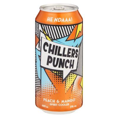 Chillers Punch Peach Mango Spirit Cooler 440ml PnP