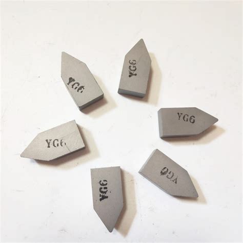 YG6 Cemented Tungsten Carbide Brazed Tips Welding Tips For Cutting Tool