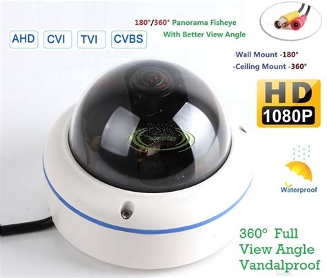 CCTV 700TVL Outdoor Fisheye Mini Dome Camera 180 360 Panorama View